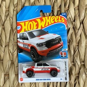 2020 Ram 1500 Rebel PickUp Truck Hot Wheels 2025 Hotwheels Car Rescue Vehicle 🆕